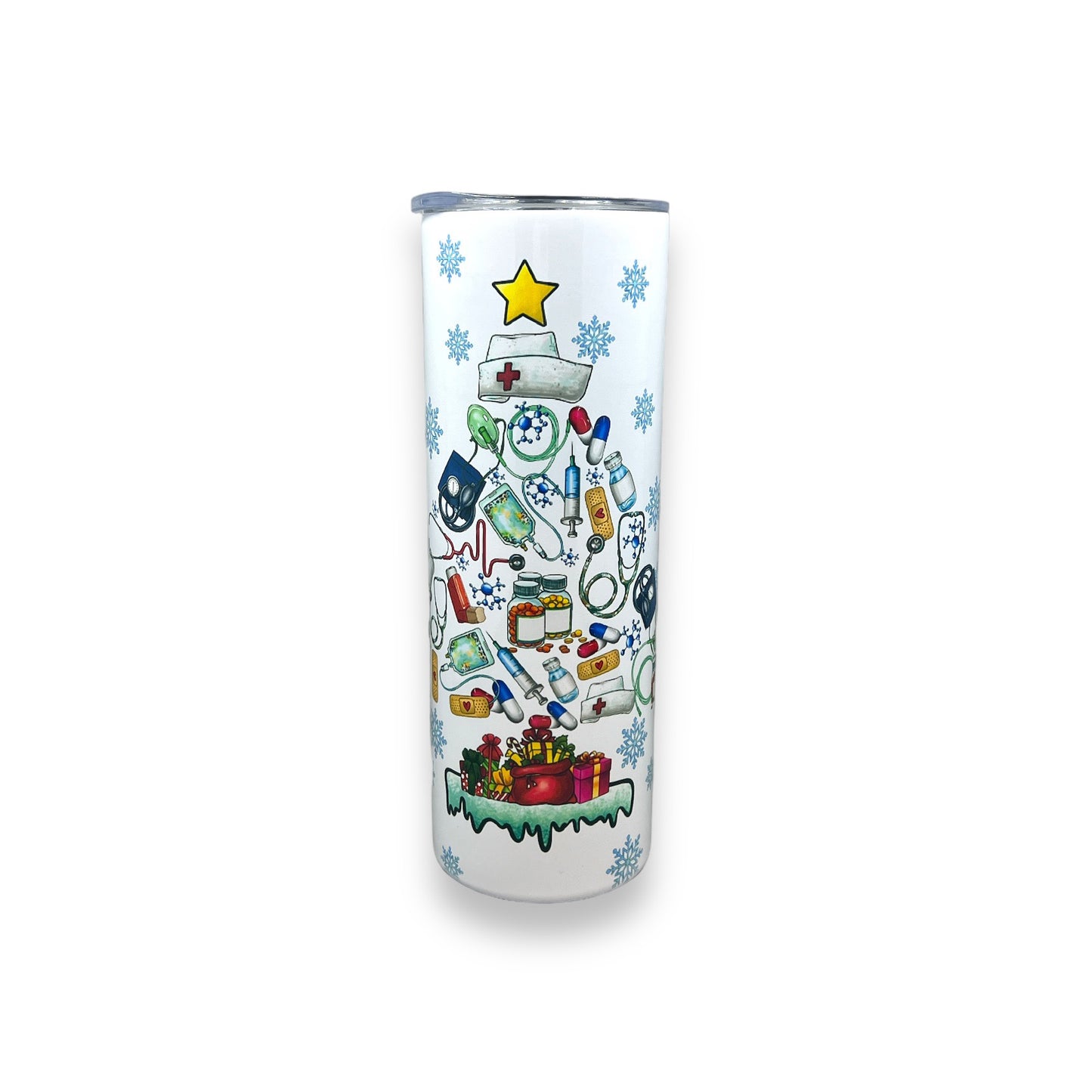 Christmas Nurse Tumbler 20oz