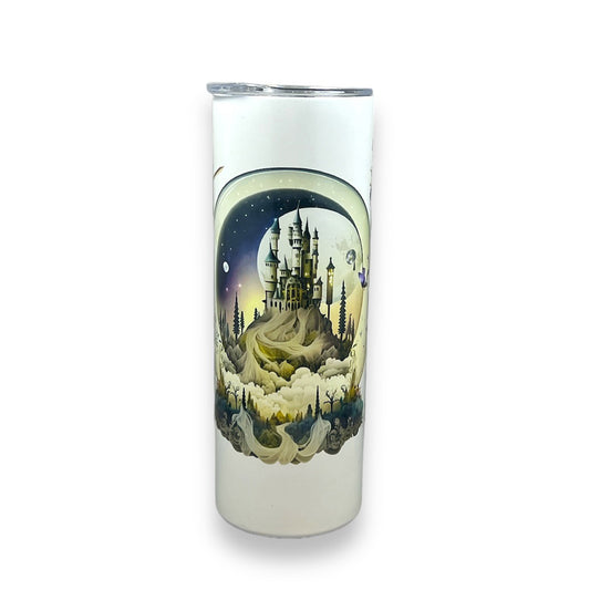 Wizard With Castle Glow in the Dark Tumbler 20oz