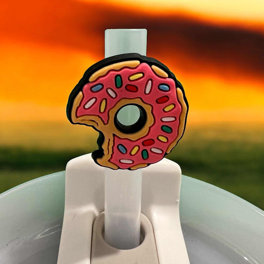 Donut 1 Tumbler Straw Slider Topper Topper