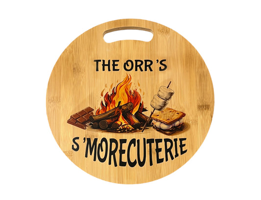 Personalized S'morcuterie Board S'mores Board Station